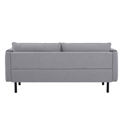 Channel 3 Seater Fabric Sofa Lounge Couch Grey Payday Deals