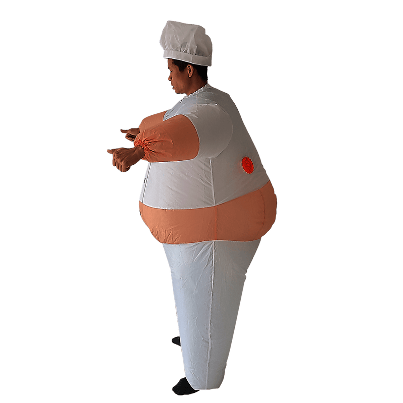 CHEF Fancy Dress Inflatable Suit -Fan Operated Costume Payday Deals