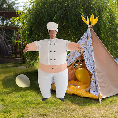 CHEF Fancy Dress Inflatable Suit -Fan Operated Costume Payday Deals