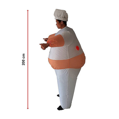 CHEF Fancy Dress Inflatable Suit -Fan Operated Costume Payday Deals