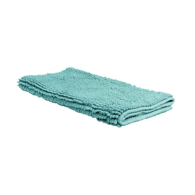 Chenille Toggle Bath Mat 50 x 80cm Teal Payday Deals
