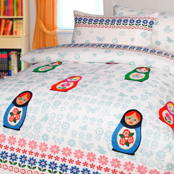 Chenka Applique Quilt Cover Sets by Happy Kids Single Payday Deals