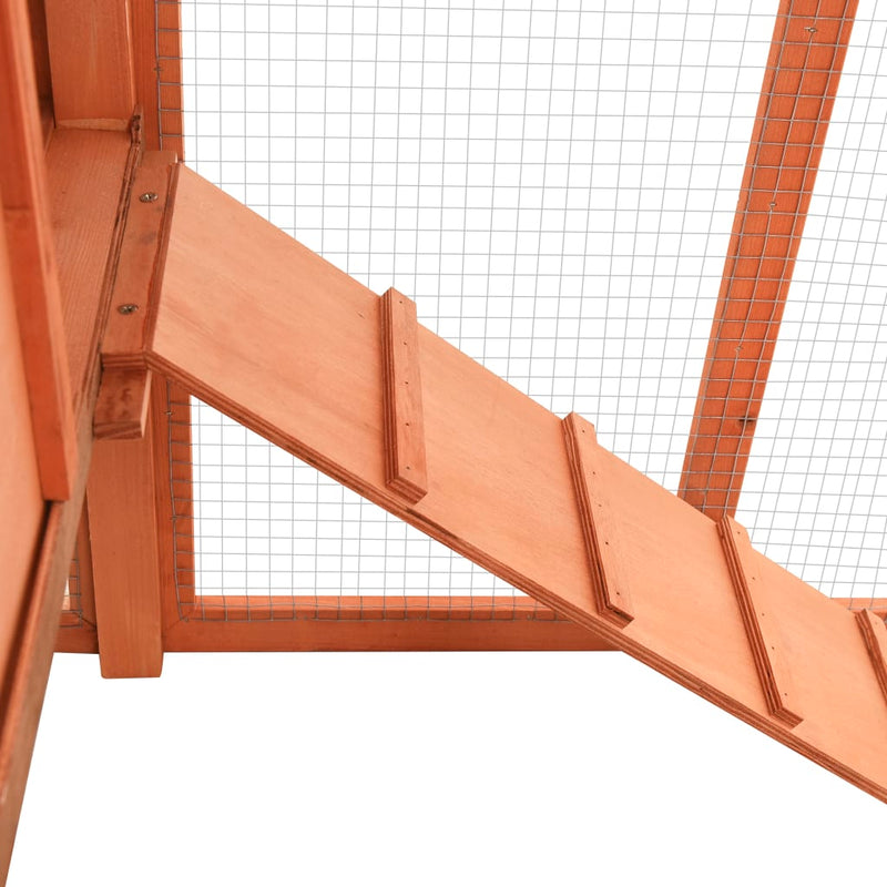 Chicken Coop with Nest Box Solid Fir Wood Payday Deals