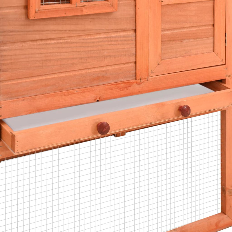 Chicken Coop with Nest Box Solid Fir Wood Payday Deals