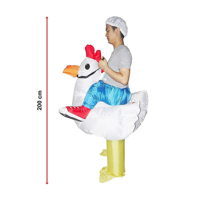 CHICKEN Fancy Dress Inflatable Suit - Fan Operated Costume Payday Deals