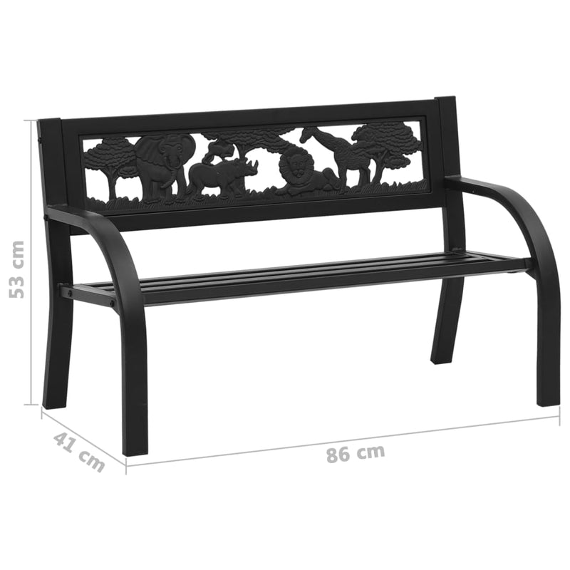 Children Garden Bench 86 cm Steel Payday Deals