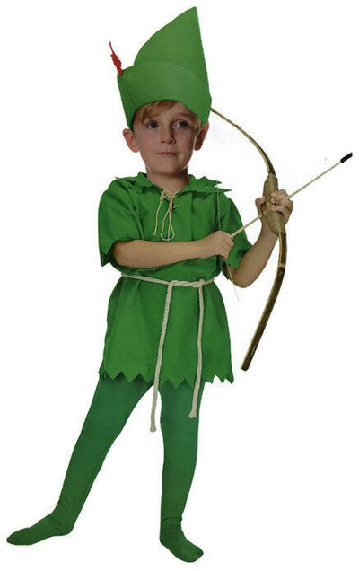 Childrens Green Costume Peter Pan Robin Hood Elf Halloween Kids Payday Deals