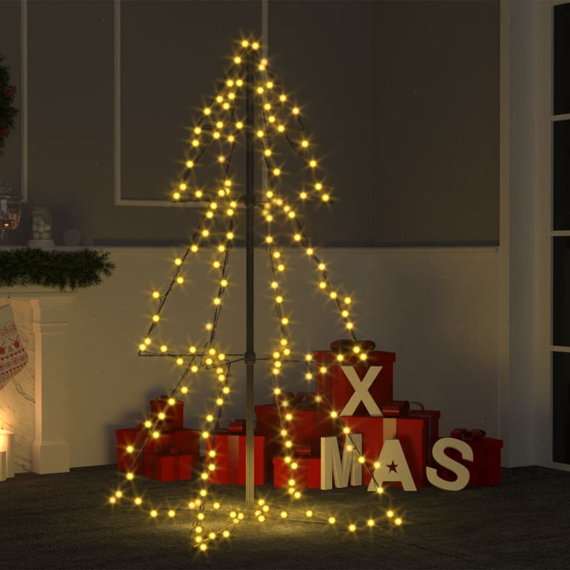 Christmas Cone Tree 160 LEDs Indoor and Outdoor 78x120 cm Payday Deals