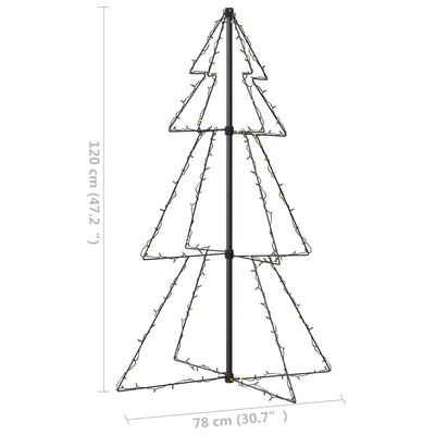 Christmas Cone Tree 160 LEDs Indoor and Outdoor 78x120 cm Payday Deals