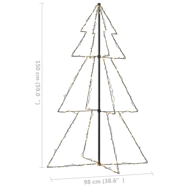 Christmas Cone Tree 200 LEDs Indoor and Outdoor 98x150 cm Payday Deals