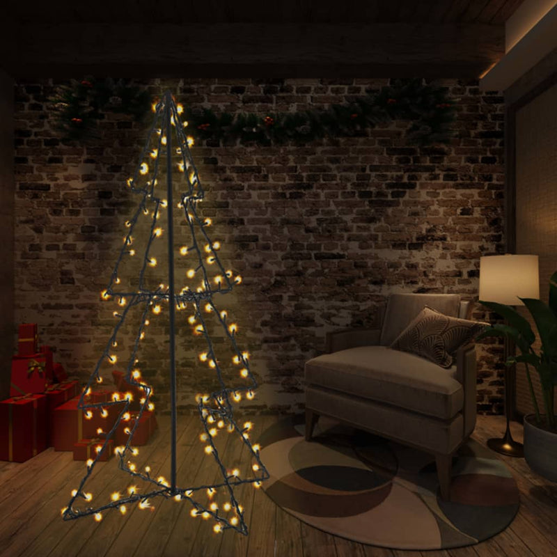 Christmas Cone Tree 240 LEDs Indoor and Outdoor 115x150 cm Payday Deals