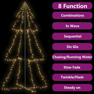 Christmas Cone Tree 300 LEDs Indoor and Outdoor 120x220 cm Payday Deals