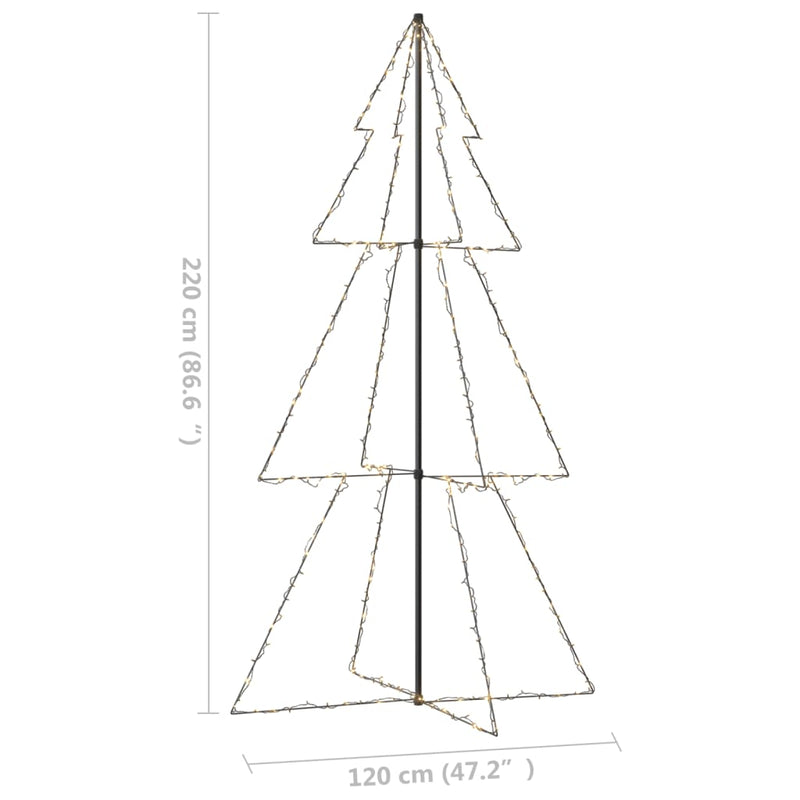 Christmas Cone Tree 300 LEDs Indoor and Outdoor 120x220 cm Payday Deals