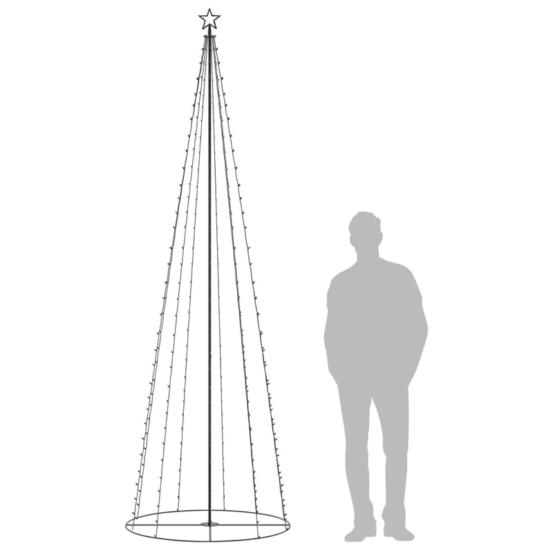 Christmas Cone Tree 330 Warm White LEDs Decoration 100x300 cm Payday Deals