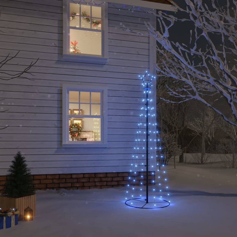 Christmas Cone Tree Blue 108 LEDs 70x180 cm Payday Deals
