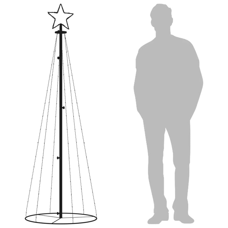 Christmas Cone Tree Blue 108 LEDs 70x180 cm Payday Deals