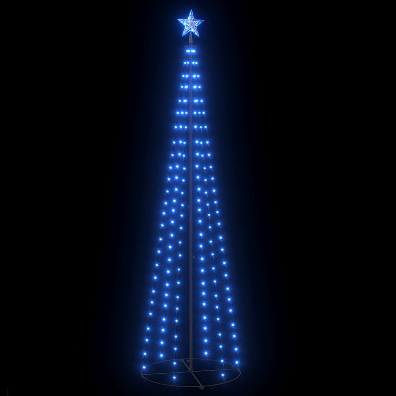 Christmas Cone Tree Blue 136 LEDs Decoration 70x240 cm Payday Deals