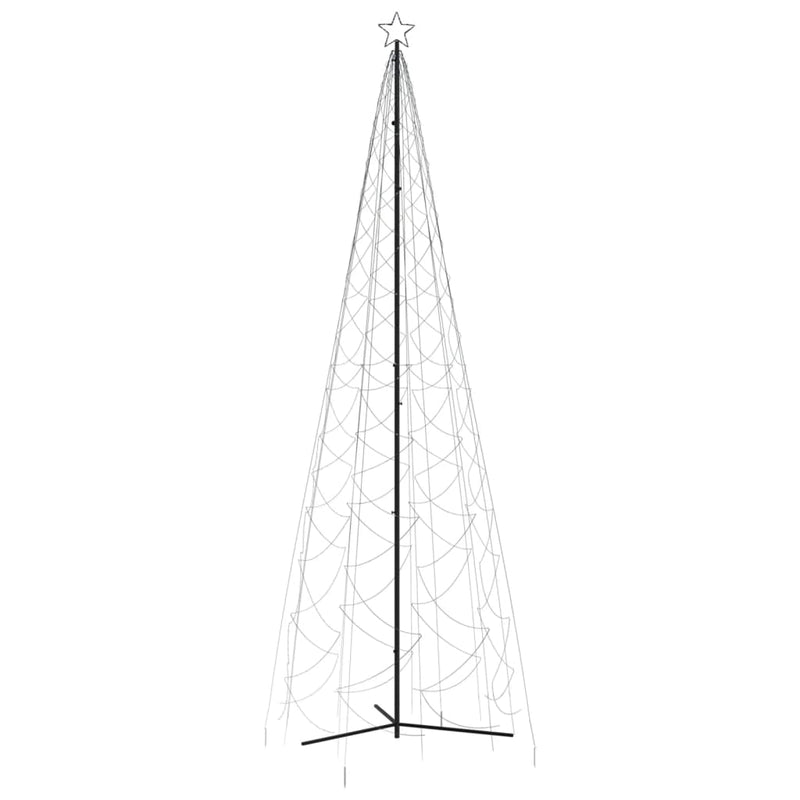 Christmas Cone Tree Cold White 1400 LEDs 160x500 cm Payday Deals