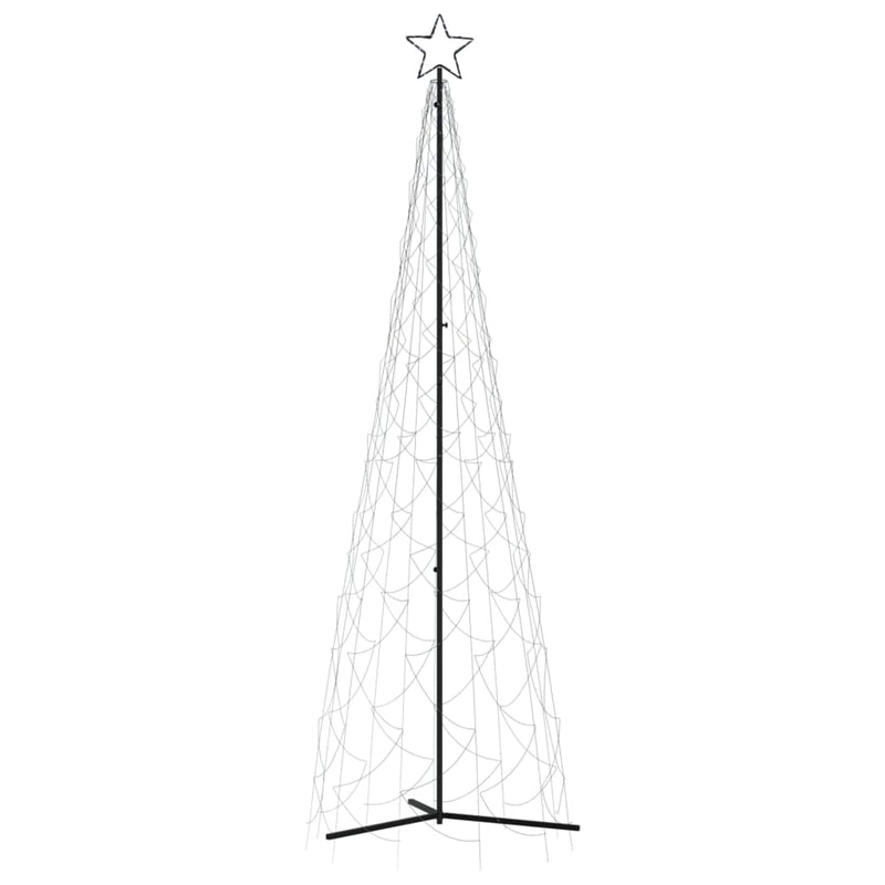 Christmas Cone Tree Cold White 500 LEDs 100x300 cm Payday Deals
