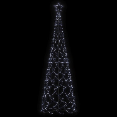 Christmas Cone Tree Cold White 500 LEDs 100x300 cm Payday Deals