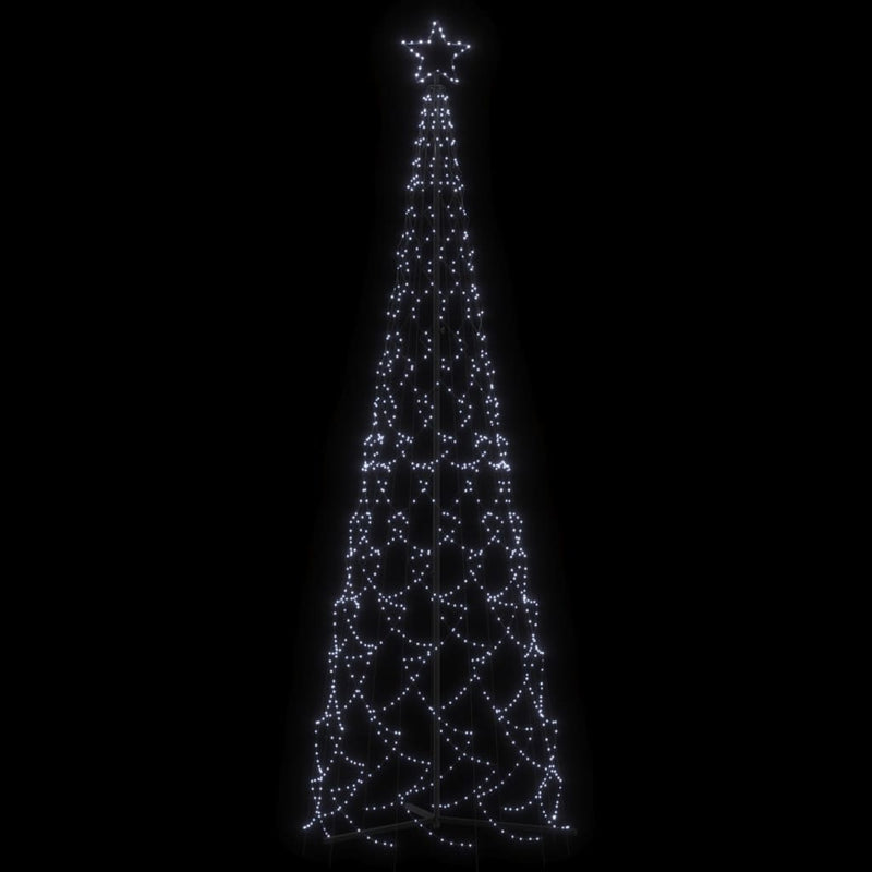 Christmas Cone Tree Cold White 500 LEDs 100x300 cm Payday Deals