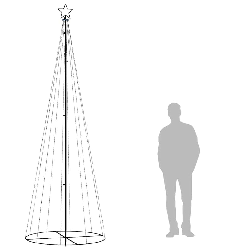 Christmas Cone Tree Warm White 310 LEDs 100x300 cm Payday Deals