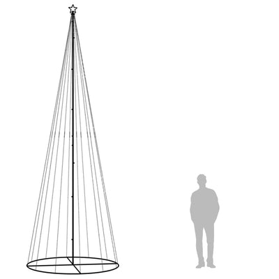 Christmas Cone Tree Warm White 732 LEDs 160x500 cm Payday Deals
