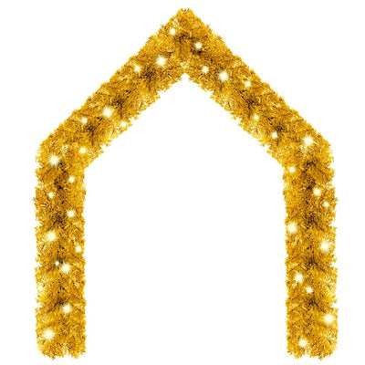 Christmas Garland with LED Lights 10 m Gold Payday Deals