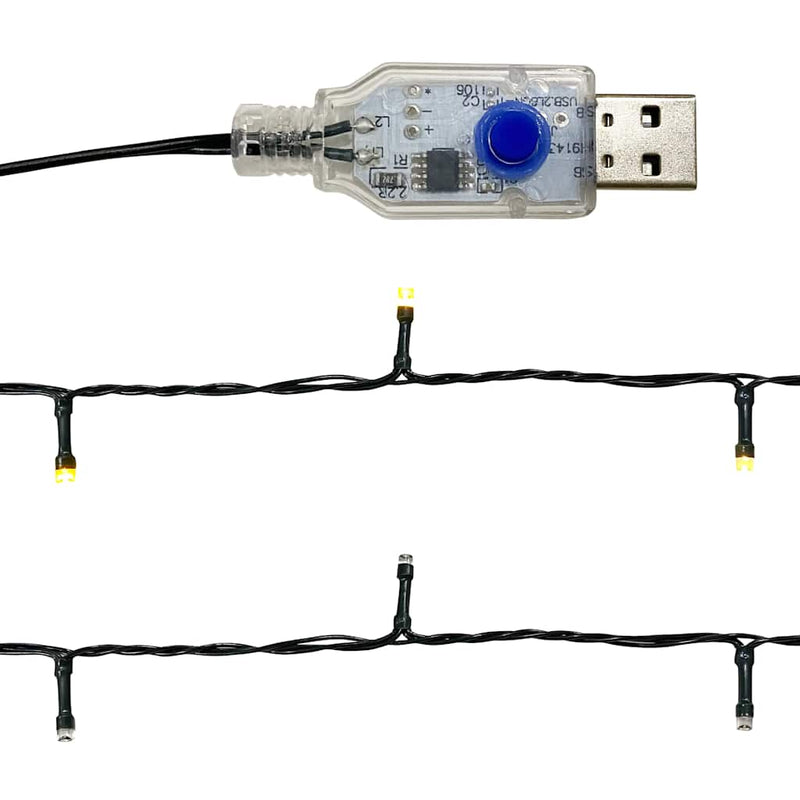 Christmas Garland with LED Lights 10 m Gold Payday Deals