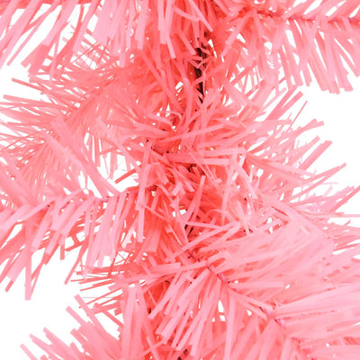 Christmas Garland with LED Lights 10 m Pink Payday Deals