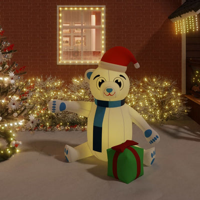Christmas Inflatable Teddy Bear LED 180 cm