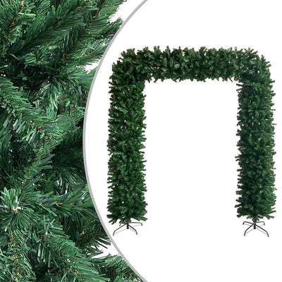 Christmas Tree Arch with LEDs Green 240 cm Payday Deals