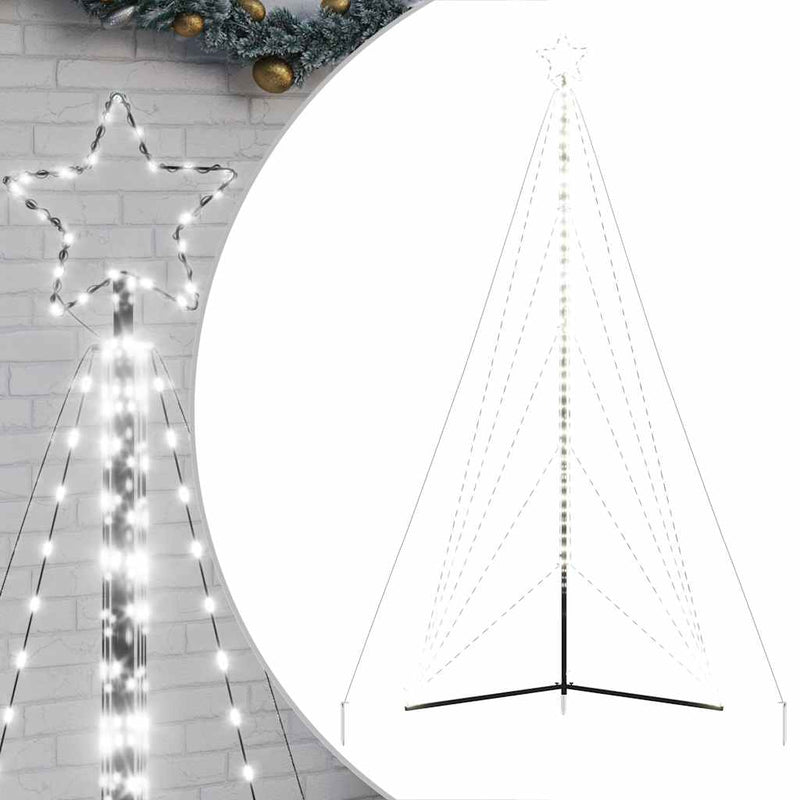 Christmas Tree Light 615 LEDs Cold White 404.5 cm Payday Deals
