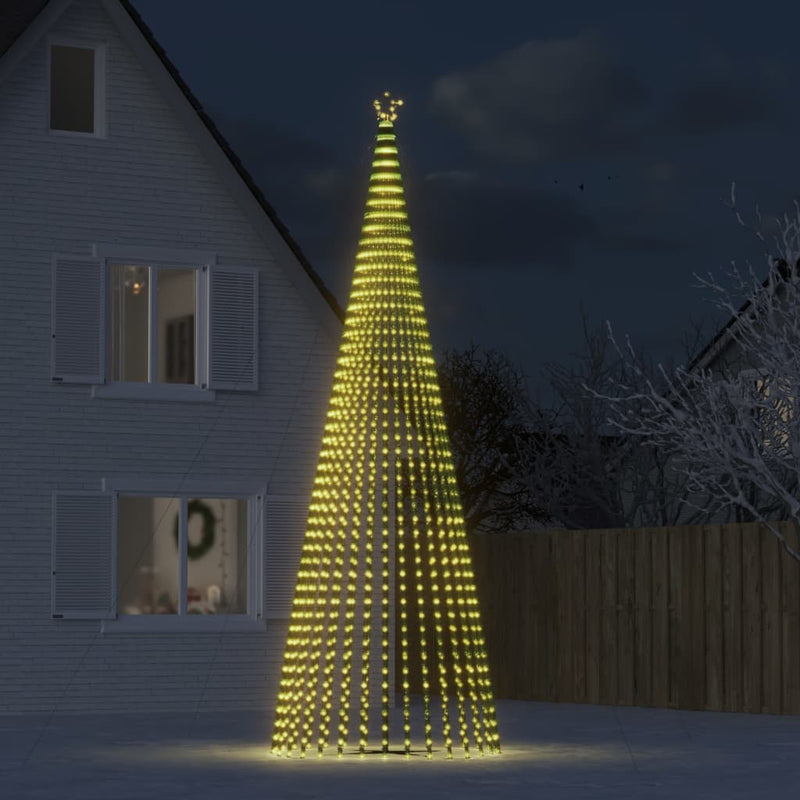 Christmas Tree Light Cone 1544 LEDs Warm White 500 cm Payday Deals