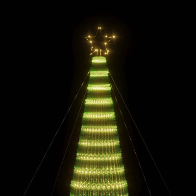 Christmas Tree Light Cone 1544 LEDs Warm White 500 cm Payday Deals