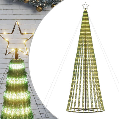 Christmas Tree Light Cone 688 LEDs Warm White 300 cm Payday Deals