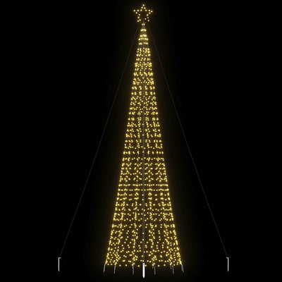 Christmas Tree Light with Spikes 1534 LEDs Warm White 500 cm