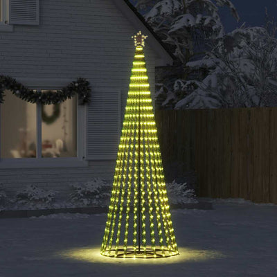 Christmas Tree Light with Spikes 570 LEDs Warm White 300 Sm Payday Deals