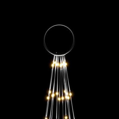 Christmas Tree on Flagpole Warm White 732 LEDs 500 cm Payday Deals