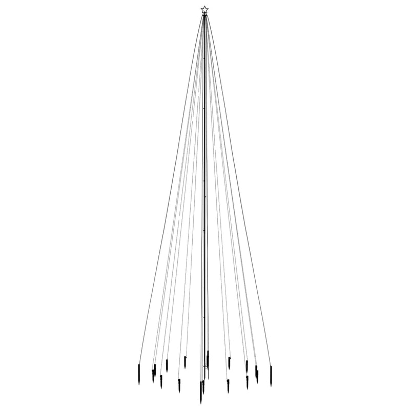 Christmas Tree with Spike Blue 1134 LEDs 800 cm Payday Deals