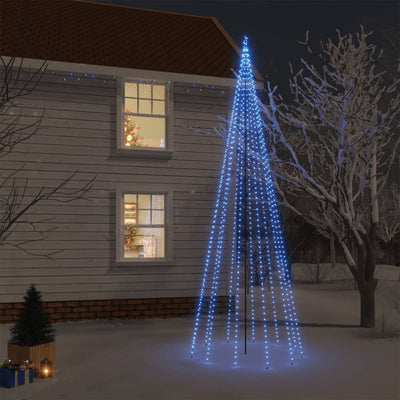 Christmas Tree with Spike Blue 732 LEDs 500 cm Payday Deals