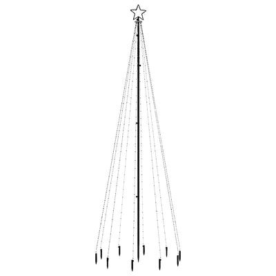 Christmas Tree with Spike Cold White 310 LEDs 300 cm Payday Deals