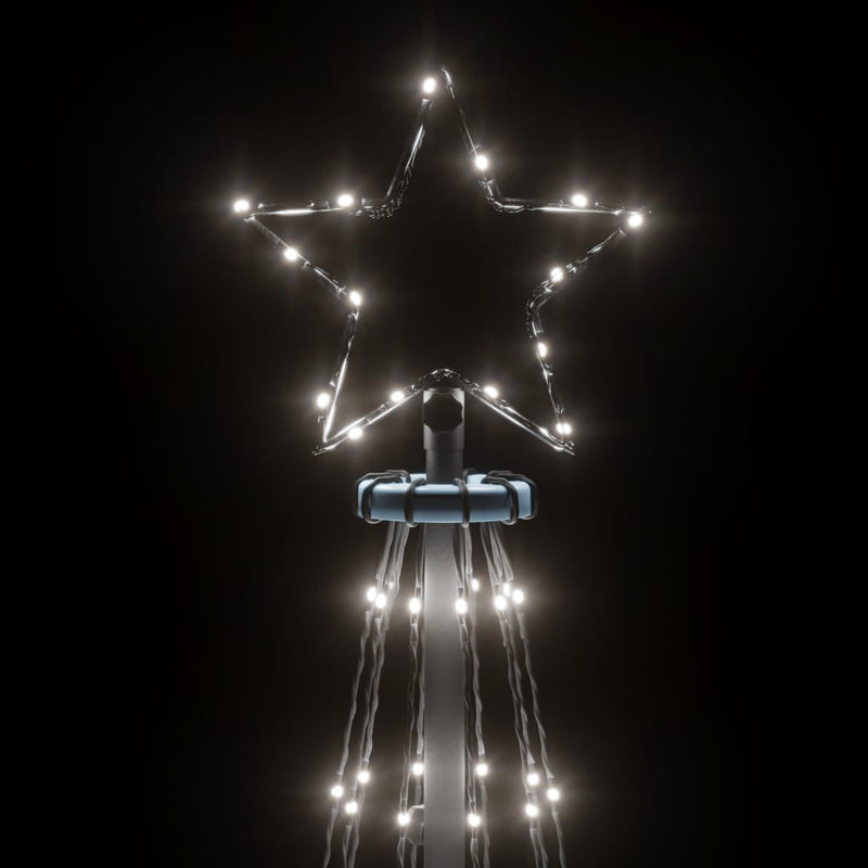 Christmas Tree with Spike Cold White 310 LEDs 300 cm Payday Deals