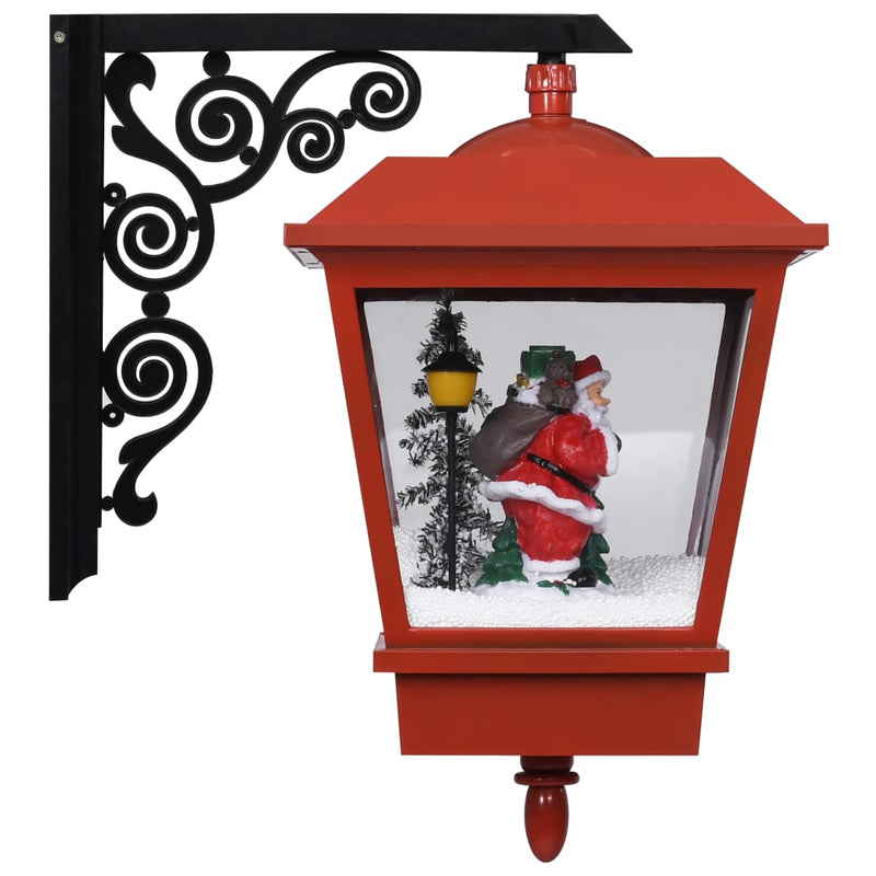 Christmas Wall Lamp with LED Lights and Santa Red 40x27x45 cm Payday Deals