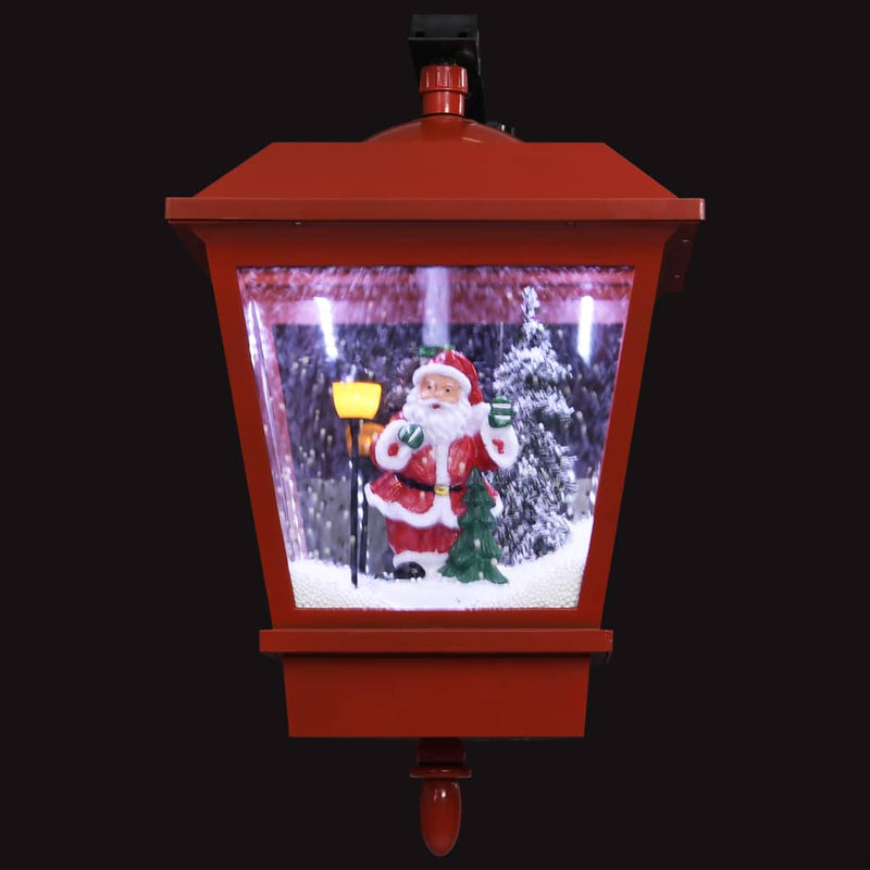 Christmas Wall Lamp with LED Lights and Santa Red 40x27x45 cm Payday Deals