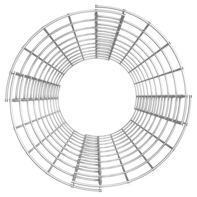 Circular Gabion Raised Beds 3 pcs Galvanised Steel Ø30x100 cm Payday Deals