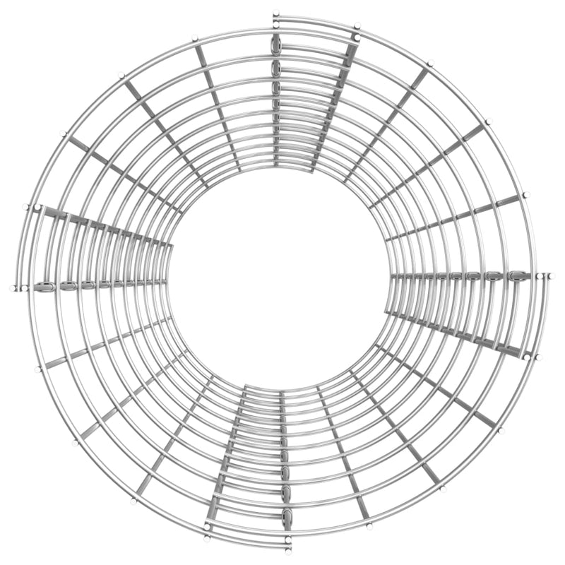 Circular Gabion Raised Beds 3 pcs Galvanised Steel Ø30x100 cm Payday Deals