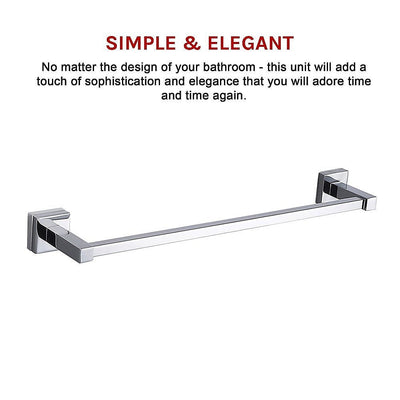 Classic Chrome Towel Bar Rail Bathroom Payday Deals