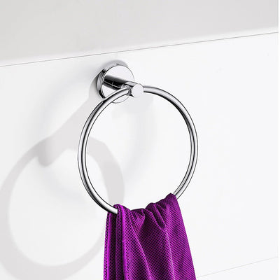 Classic Chrome Towel Bar Rail Ring Bathroom Payday Deals