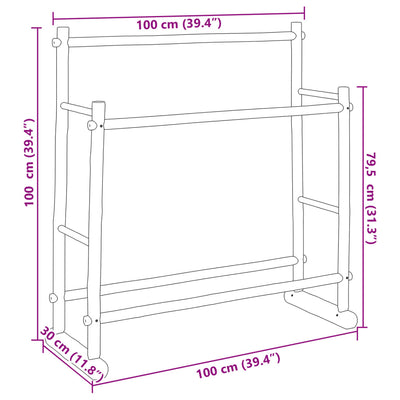 Clothes Rack 100x30x100 cm Bamboo Payday Deals
